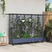Hevet Bed med Trellis og Tak Grå 202,5 x 40 x 127 cm PP