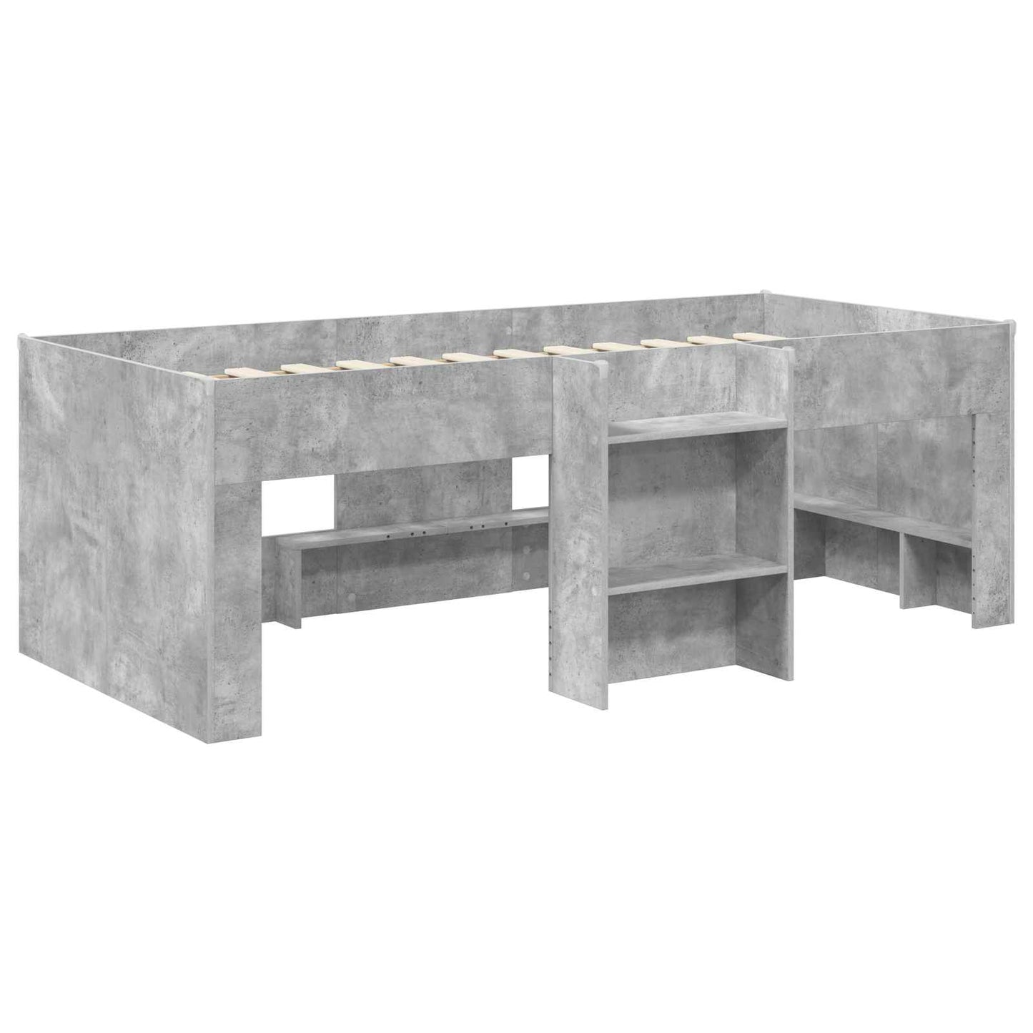 Barnas Høye Sengramme 2 pcs Betong 203 x 101,1 x 68,5 cm
