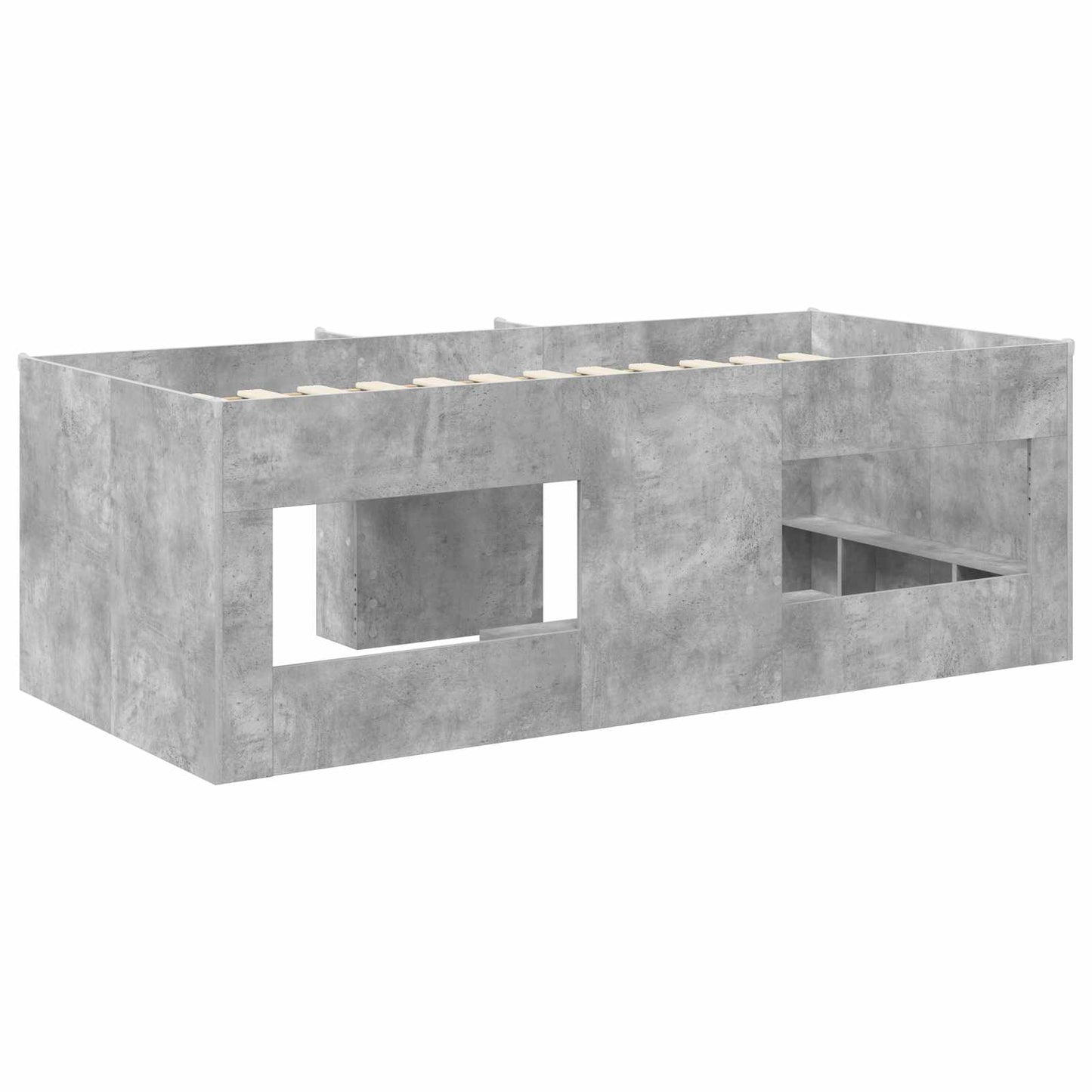 Barnas Høye Sengramme 2 pcs Betong 203 x 101,1 x 68,5 cm
