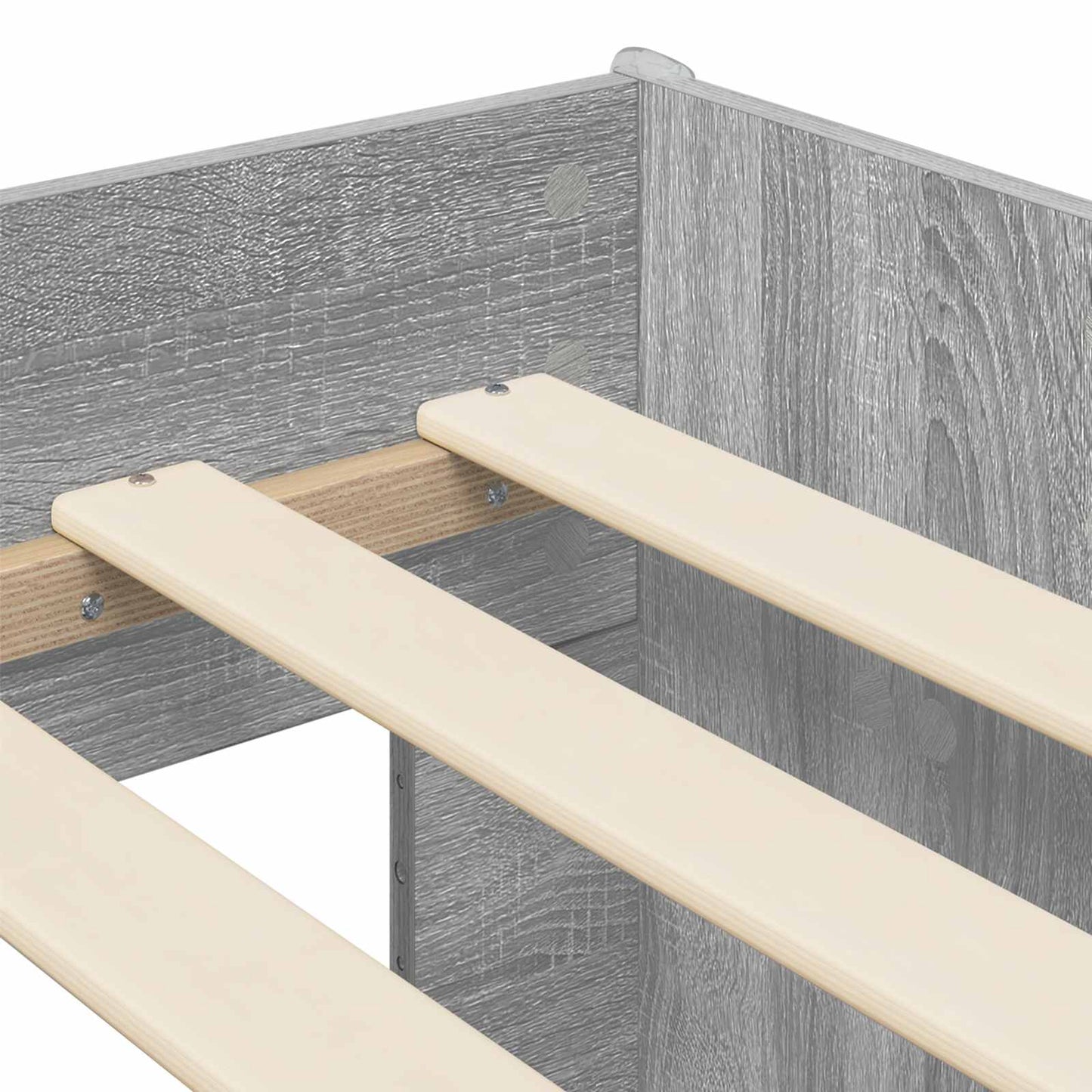 Barnas Høye Sengramme 2 pcs Grå Sonoma 203 x 101,1 x 68,5 cm