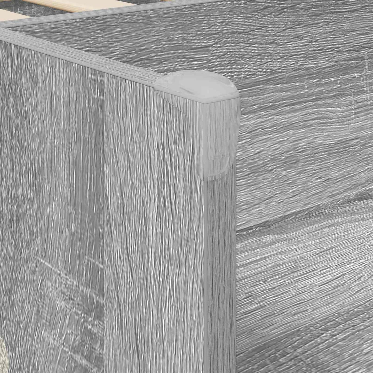 Barnas Høye Sengramme 2 pcs Grå Sonoma 203 x 101,1 x 68,5 cm