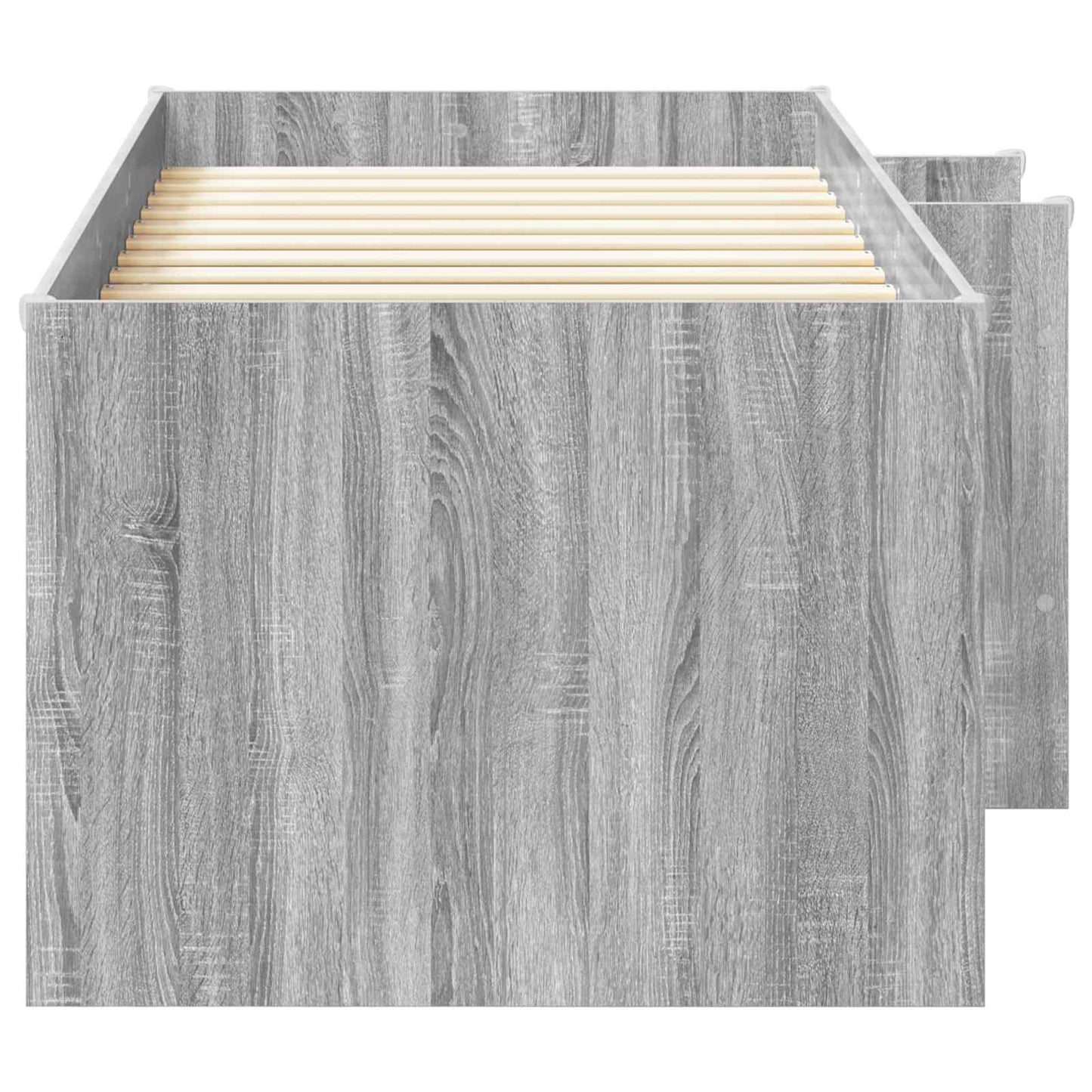 Barnas Høye Sengramme 2 pcs Grå Sonoma 203 x 101,1 x 68,5 cm