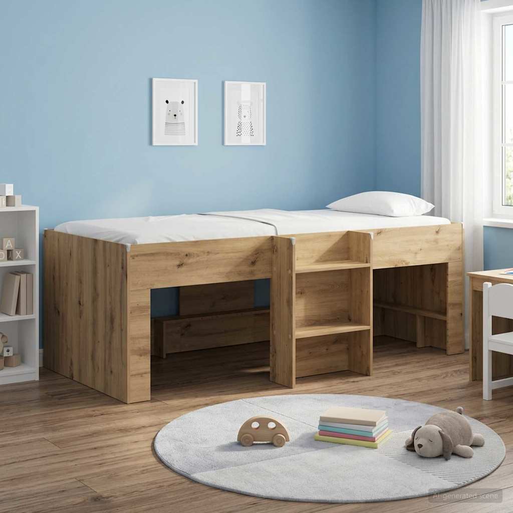 Barnas Høye Sengramme Artisan eik 80 x 200 cm Konstruert tre