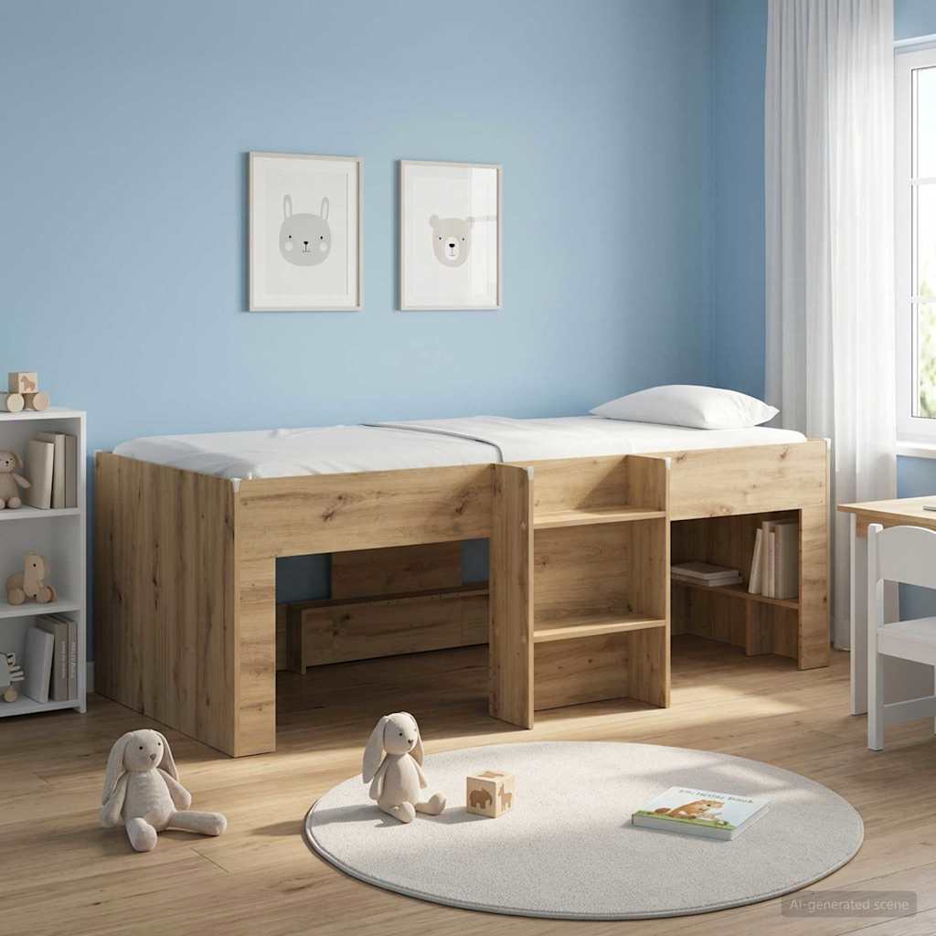 Barnas Høye Sengramme Artisan eik 90 x 200 cm Konstruert tre