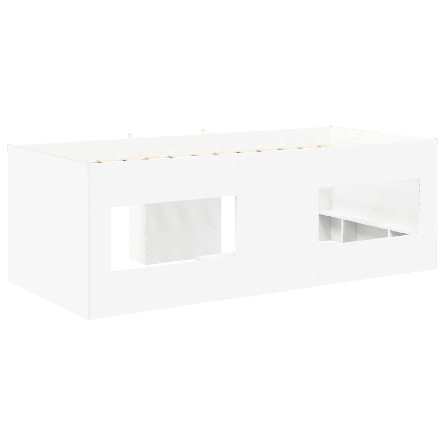 Barnas Høye Sengramme 2 pcs Hvit 98.5 x 200 cm Konstruert tre