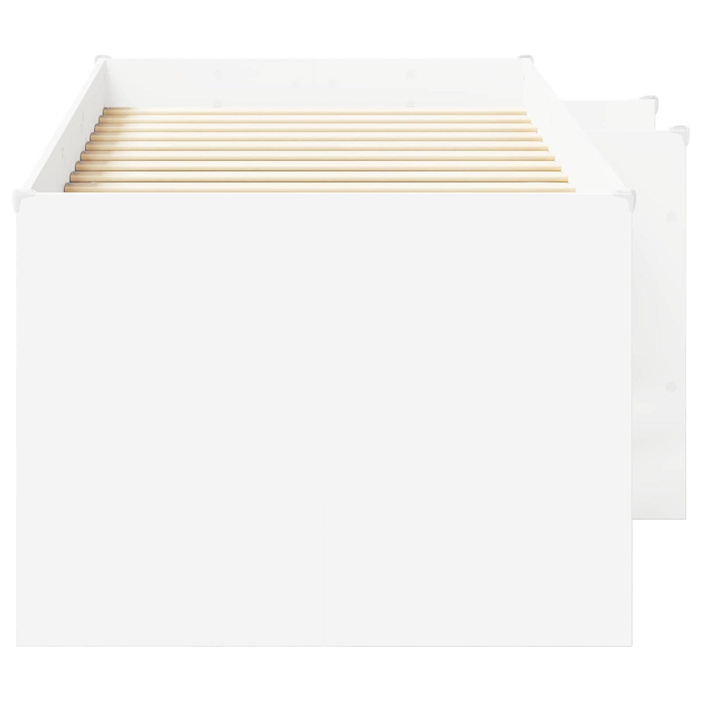 Barnas Høye Sengramme 2 pcs Hvit 98.5 x 200 cm Konstruert tre