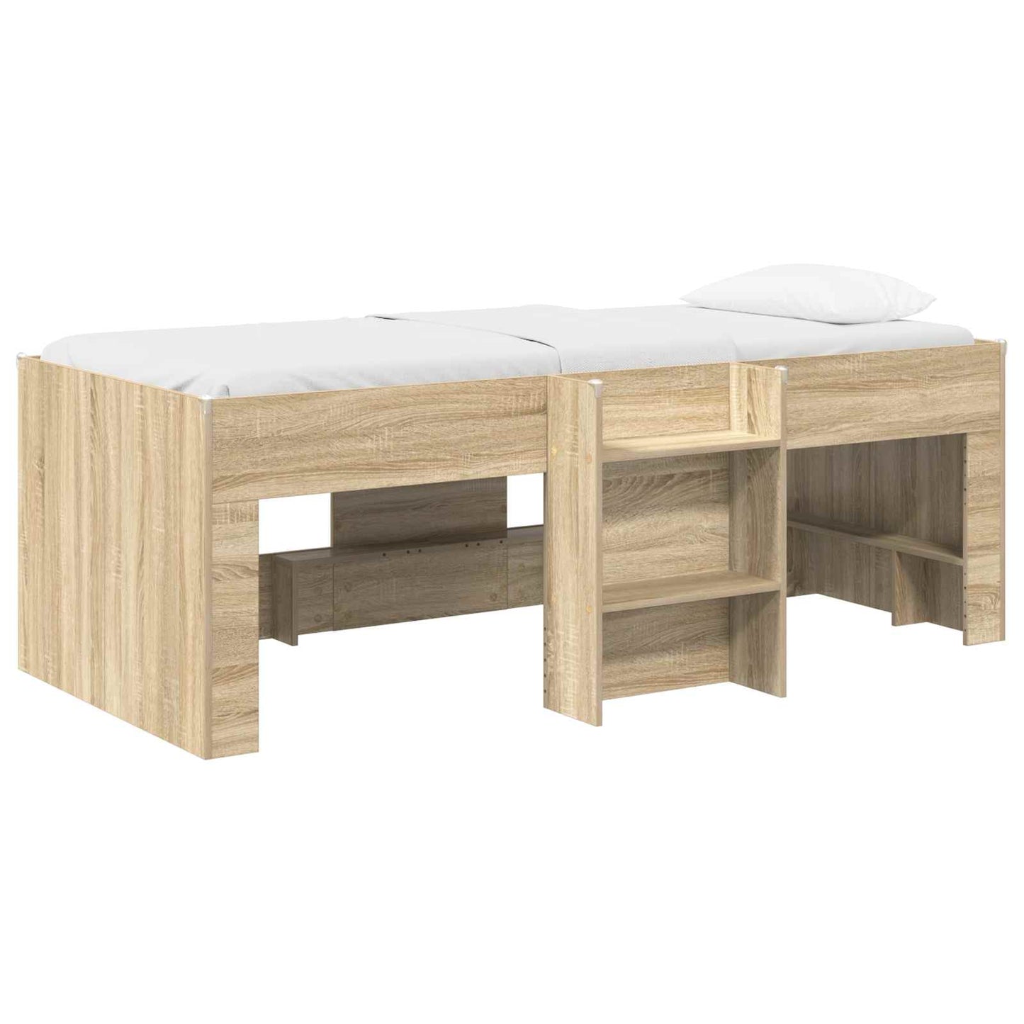 Barnas Høye Sengramme Sonoma eik 98.5 x 200 cm Konstruert tre