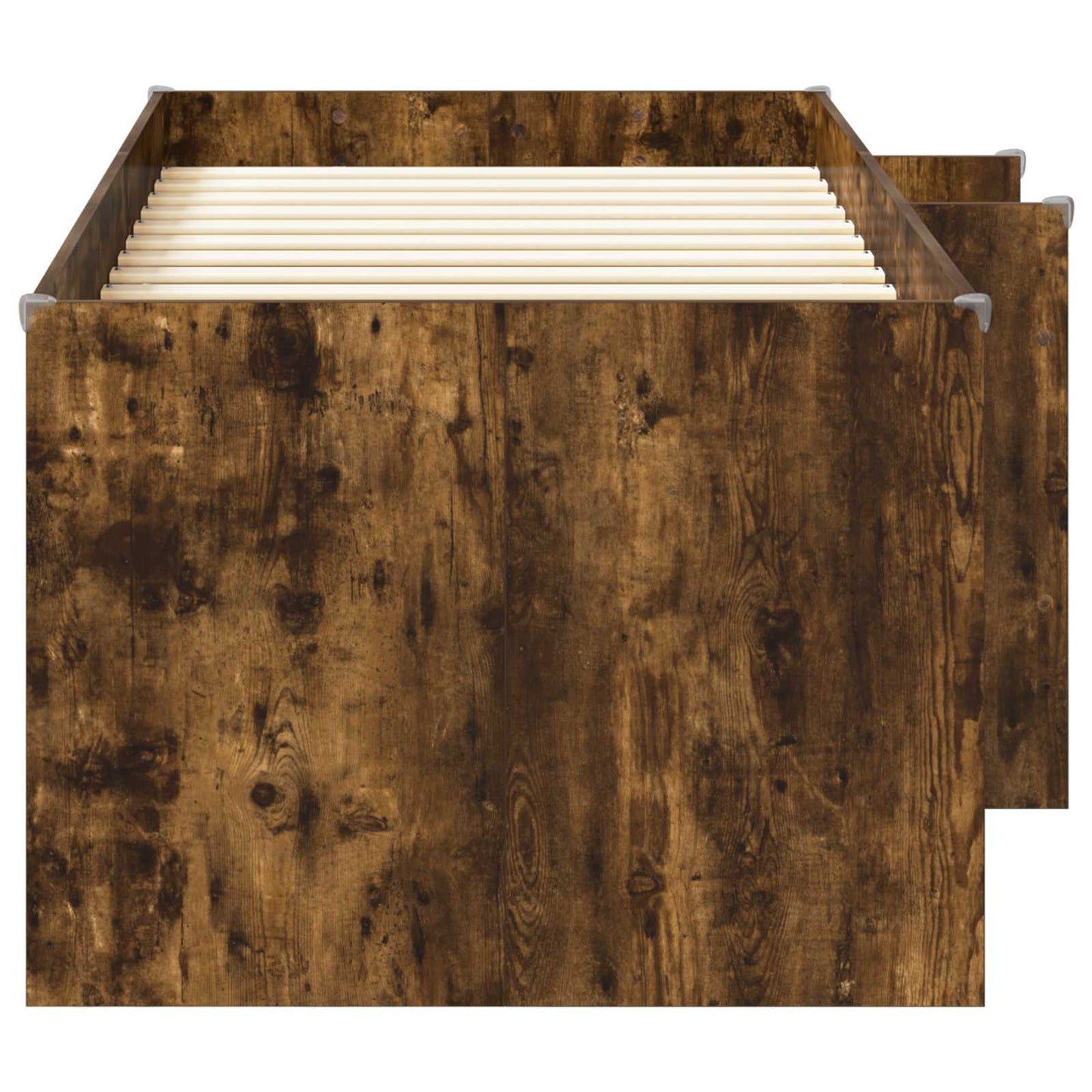 Barnas Høye Sengramme 2 pcs Røkt Eik 98.5 x 200 cm