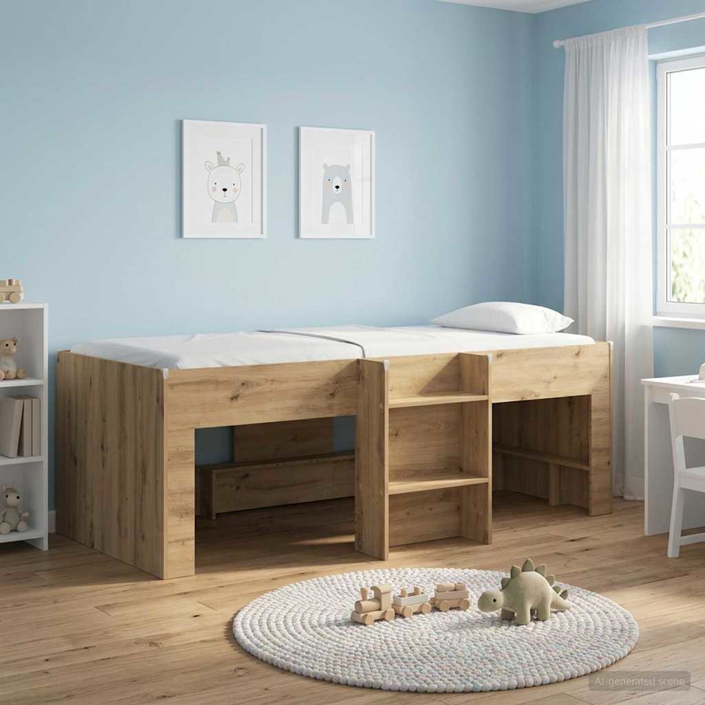 Barnas Høye Sengramme 2 pcs Artisan eik 98.5 x 200 cm