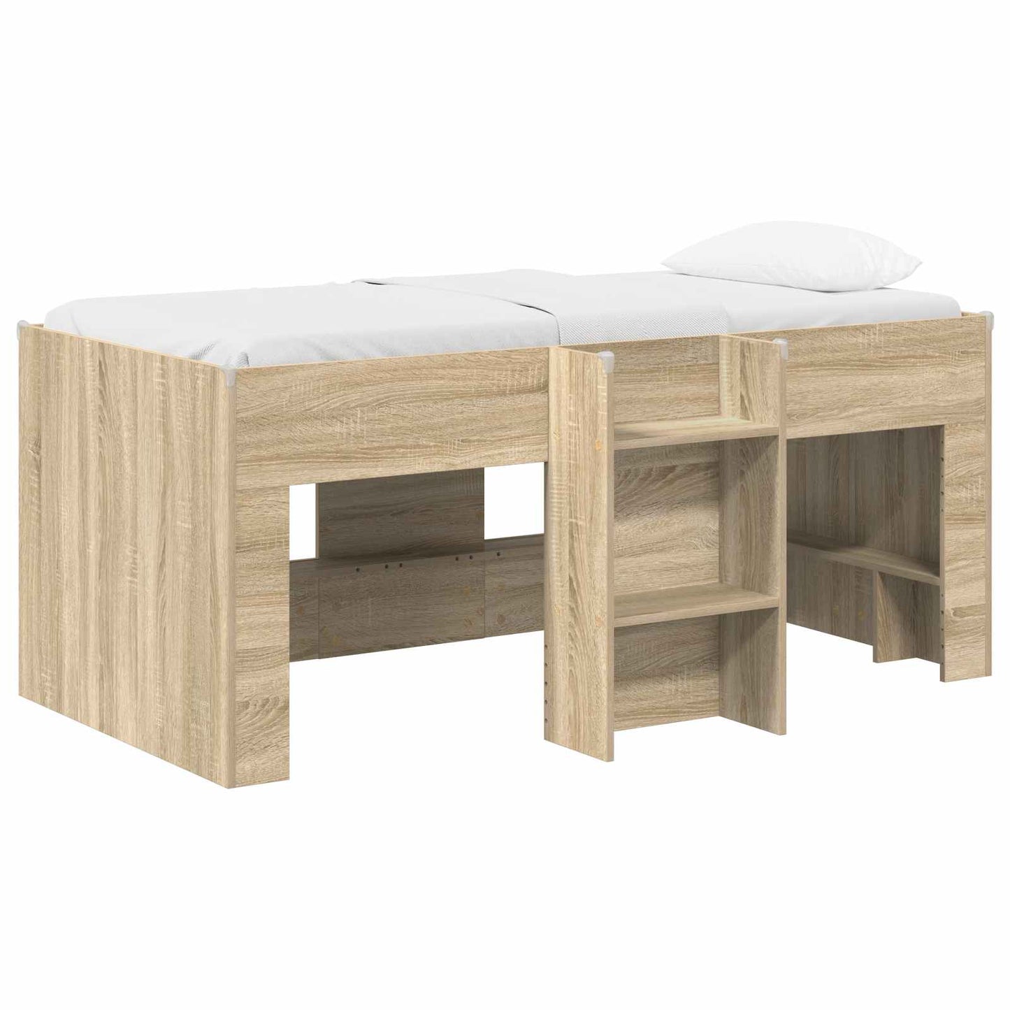 Barnas Høye Sengramme Sonoma eik 80 x 160 cm Konstruert tre