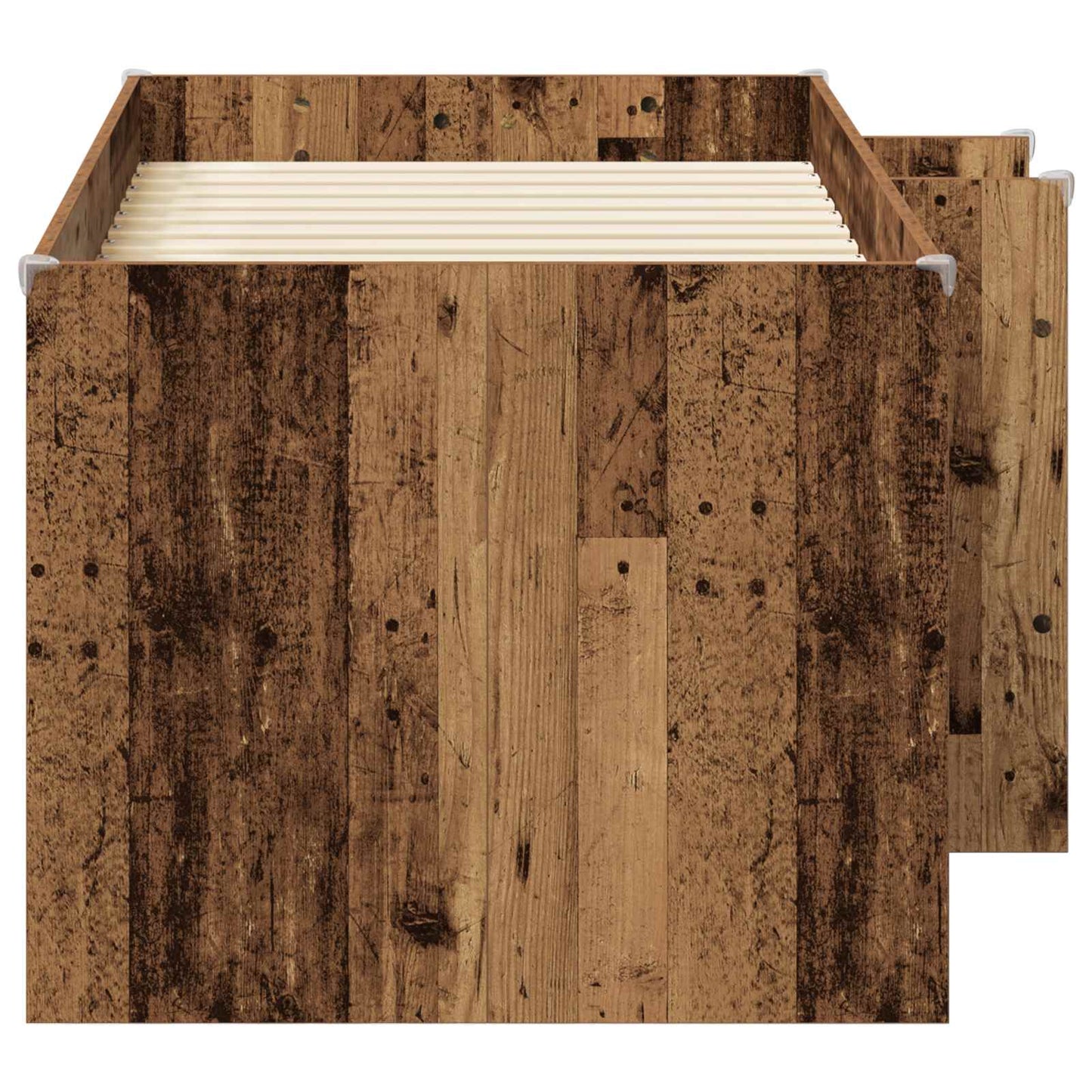 Barnas Høye Sengramme 2 pcs Gammelt tre 163 x 101,1 x 68,5 cm
