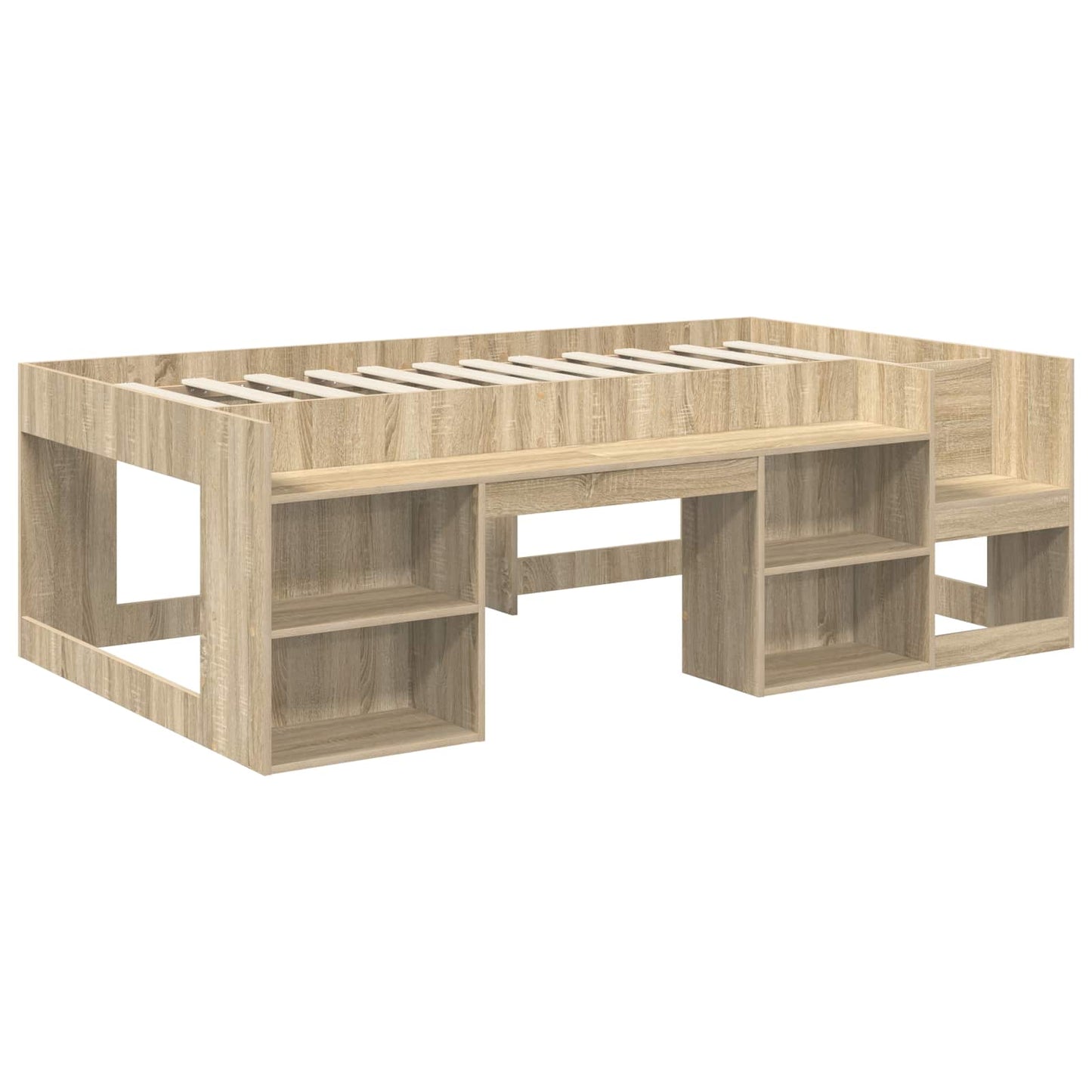 Barneseng med oppbevaring Sonoma eik 98.5 x 200 cm
