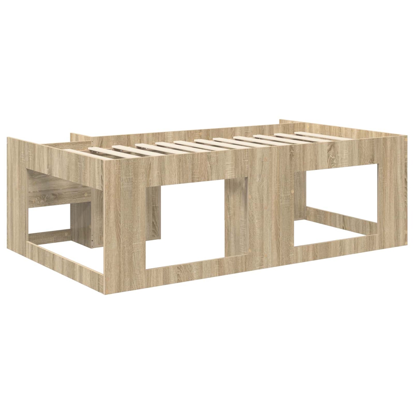 Barneseng med oppbevaring Sonoma eik 98.5 x 200 cm