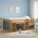 Barneseng med oppbevaring Artisan eik 80 x 160 cm