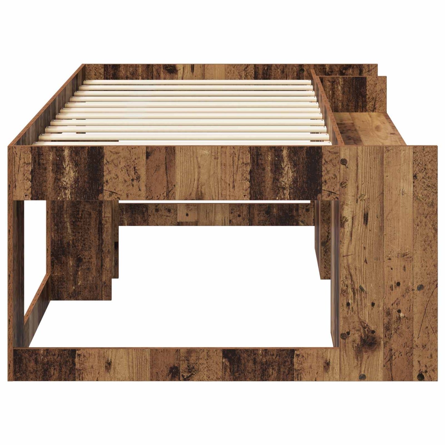Barneseng med oppbevaring Gammelt tre 90 x 190 cm
