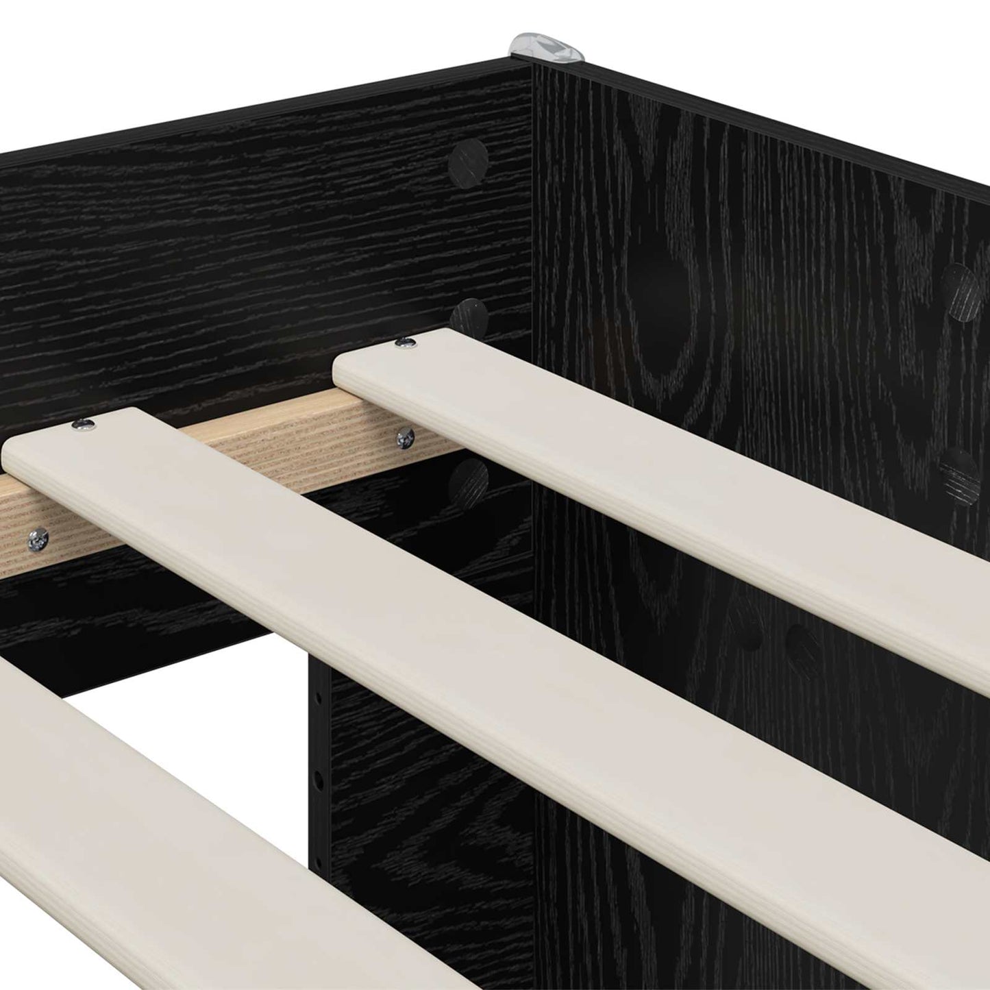 Barneseng med skrivebord Svart 80 x 200 cm Konstruert tre