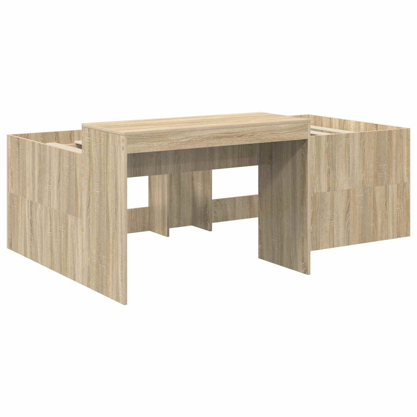 Barneseng med skrivebord Sonoma eik 90 x 200 cm Konstruert tre