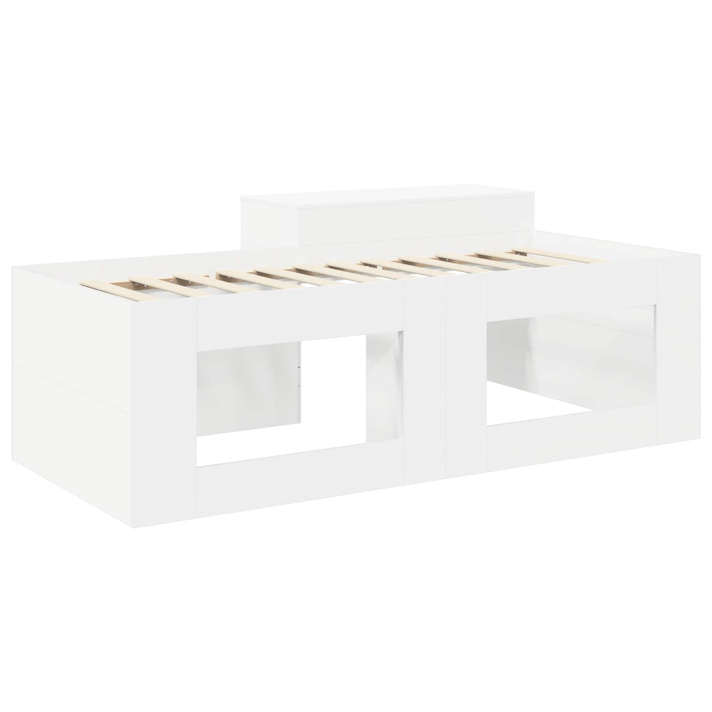 Barneseng med skrivebord Hvit 98.5 x 200 cm Konstruert tre