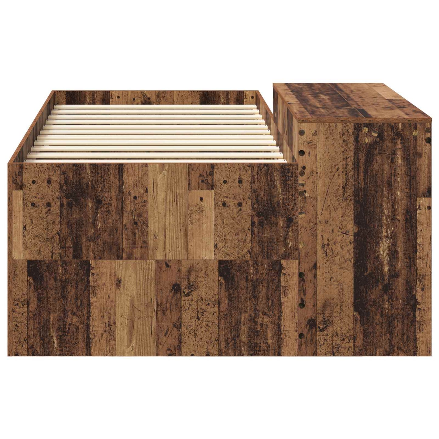 Barneseng med skrivebord Gammelt tre 98.5 x 200 cm