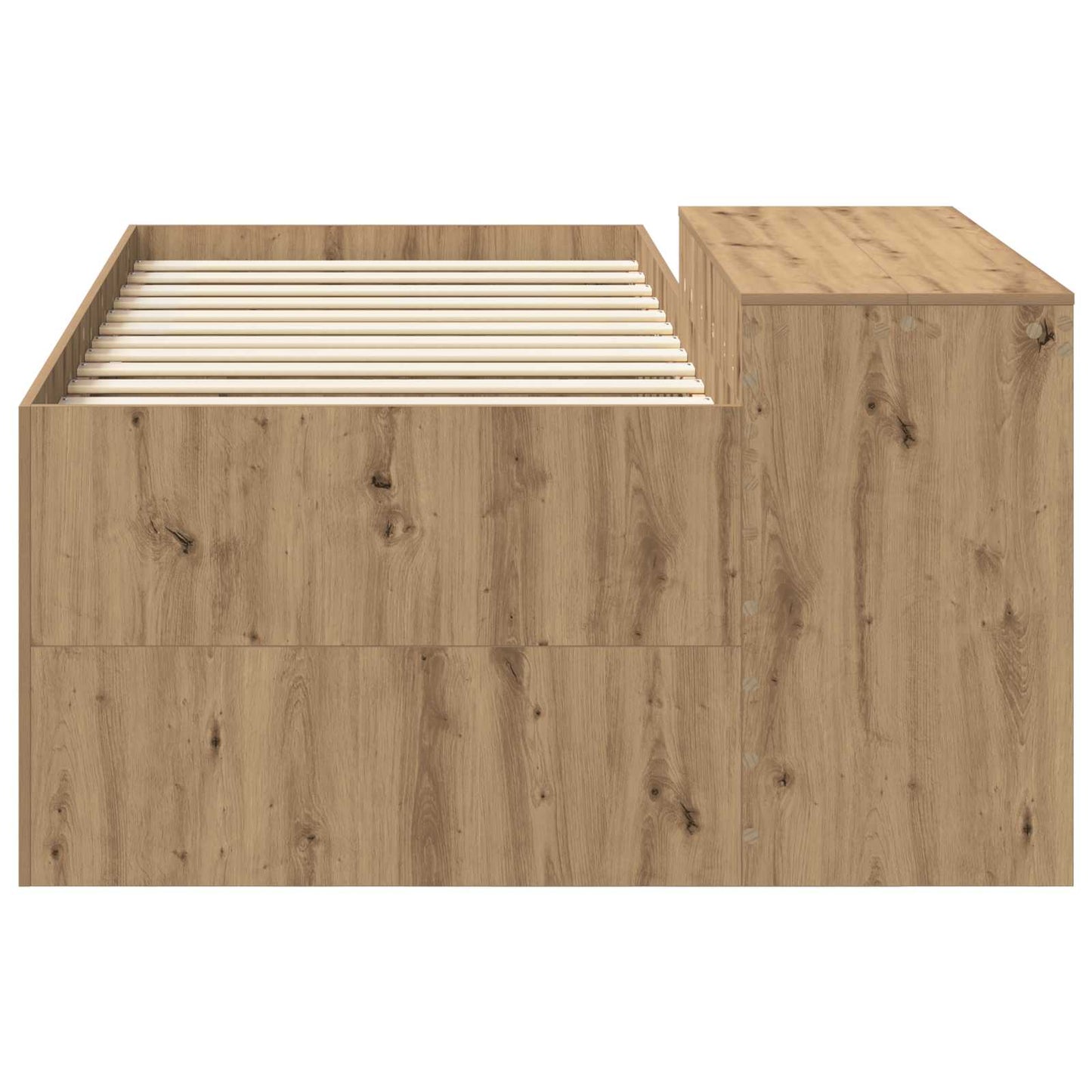 Barneseng med skrivebord Artisan eik Konstruert tre