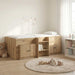 Loft Seng Ramme med Skap 3 stk. Artisan eik Konstruert tre