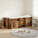 Loft Seng Ramme med Skap 3 stk. Gammelt tre Konstruert tre
