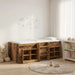 Loft Seng Ramme med Skap 3 stk. Gammelt tre Konstruert tre