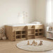 Loft Seng Ramme med Skap 3 stk. Artisan eik Konstruert tre