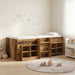 Loft Seng Ramme med Skap 3 stk. Gammelt tre Konstruert tre