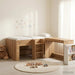 Barneseng med skrivebord 2 stk. Artisan eik Konstruert tre