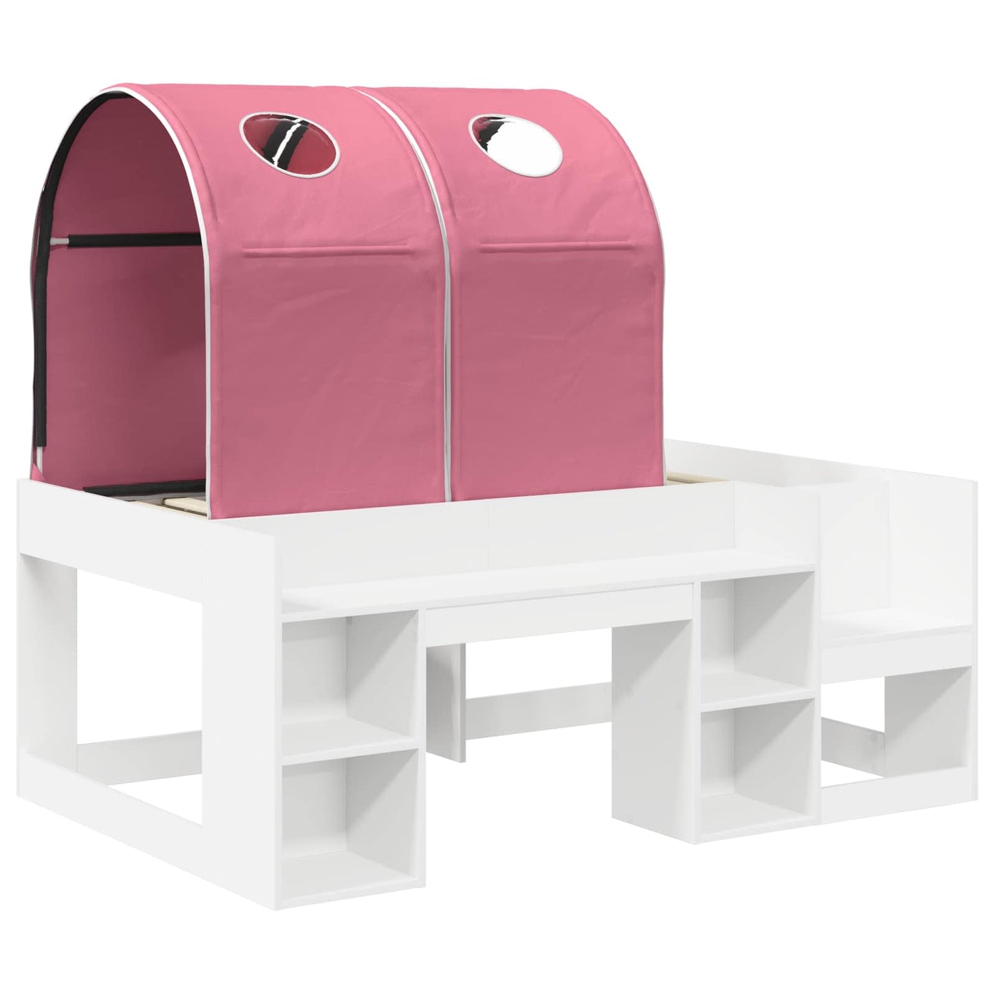 Seng med tunnel 4 pcs Hvit og rosa Konstruert tre
