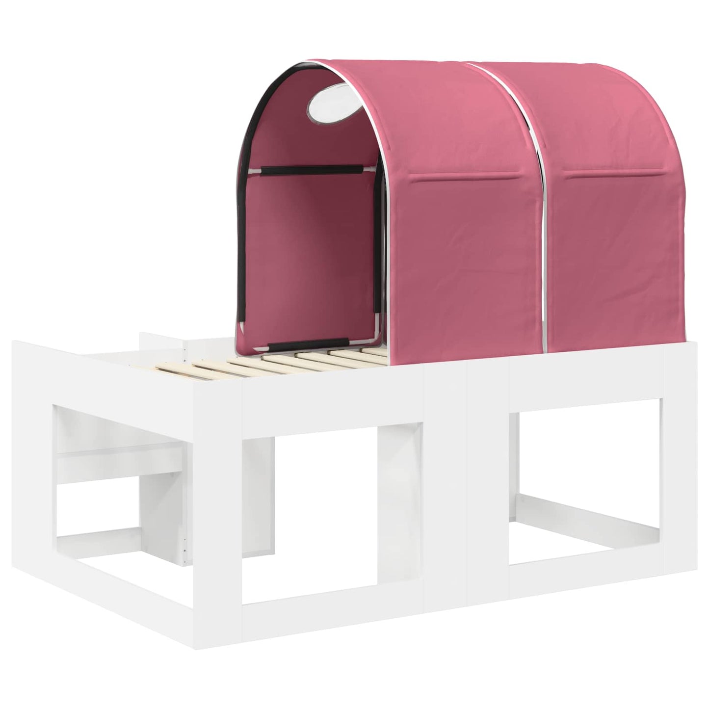 Seng med tunnel 4 pcs Hvit og rosa Konstruert tre