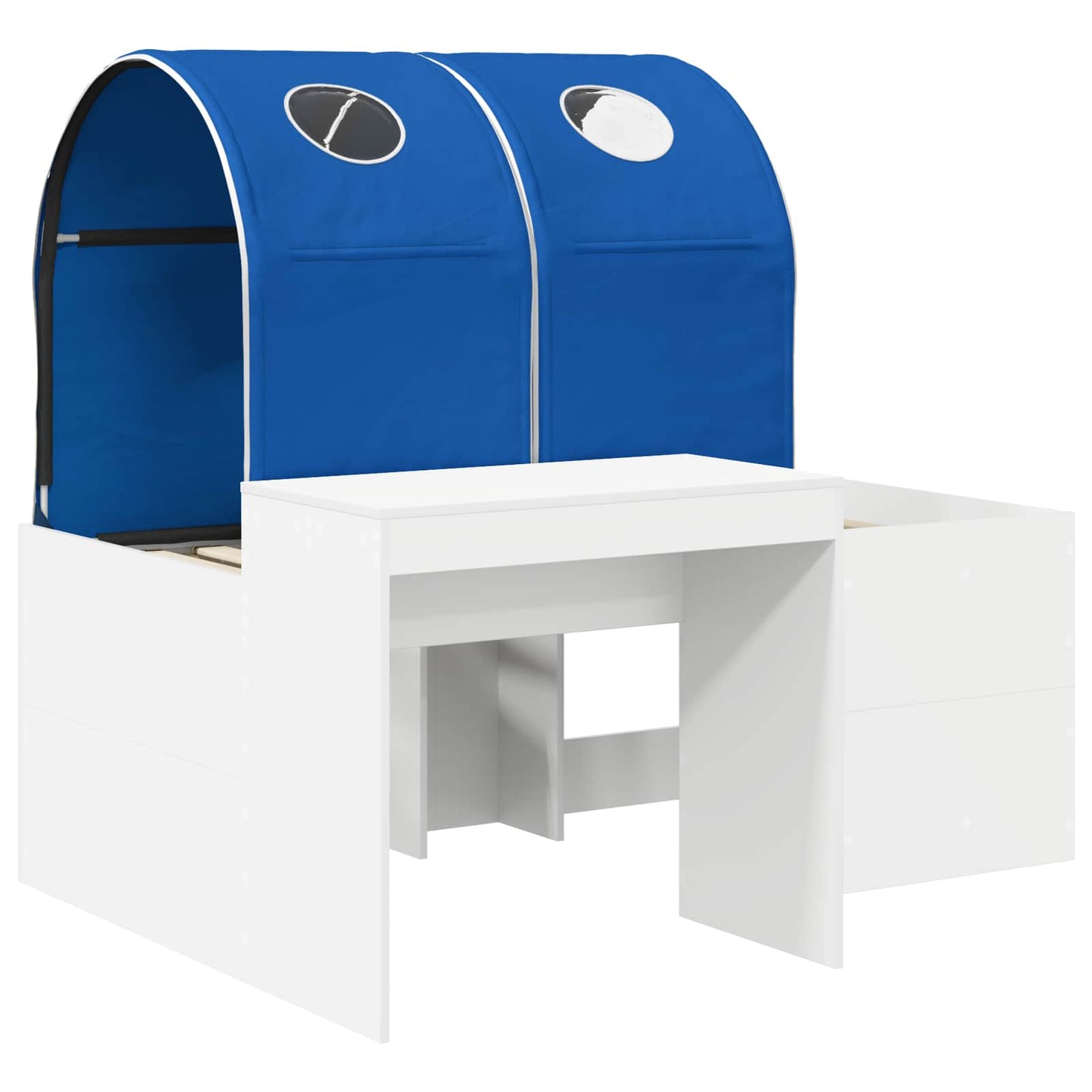 Seng med tunnel 4 pcs Artisian Eik og Blå Konstruert tre