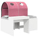 Seng med tunnel 4 pcs Artisian Eik og Rosa Konstruert tre