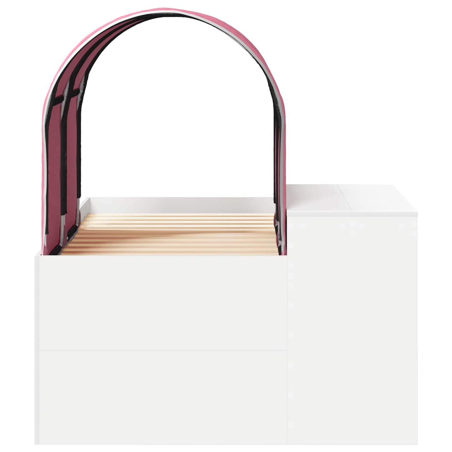 Seng med tunnel 4 pcs Artisian Eik og Rosa Konstruert tre