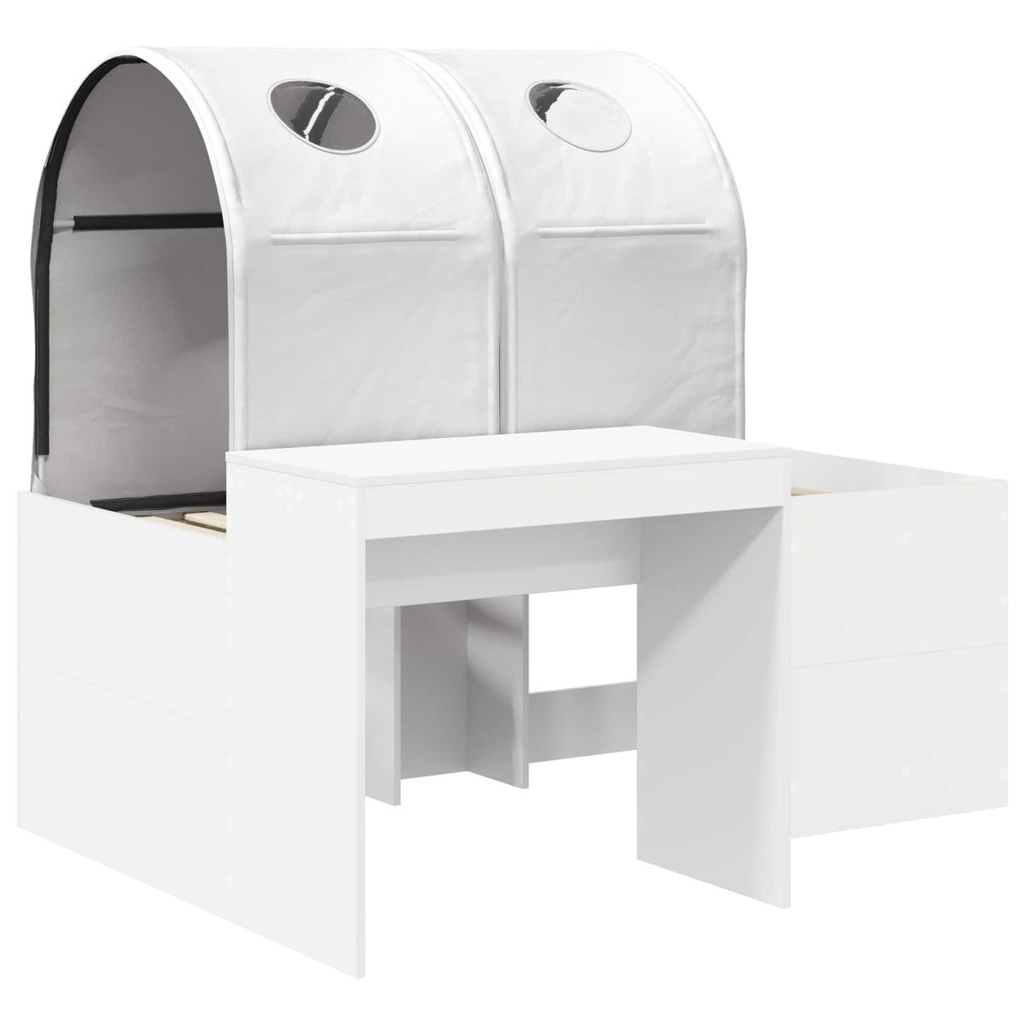 Seng med tunnel 4 pcs Artisian Eik og Hvit Konstruert tre
