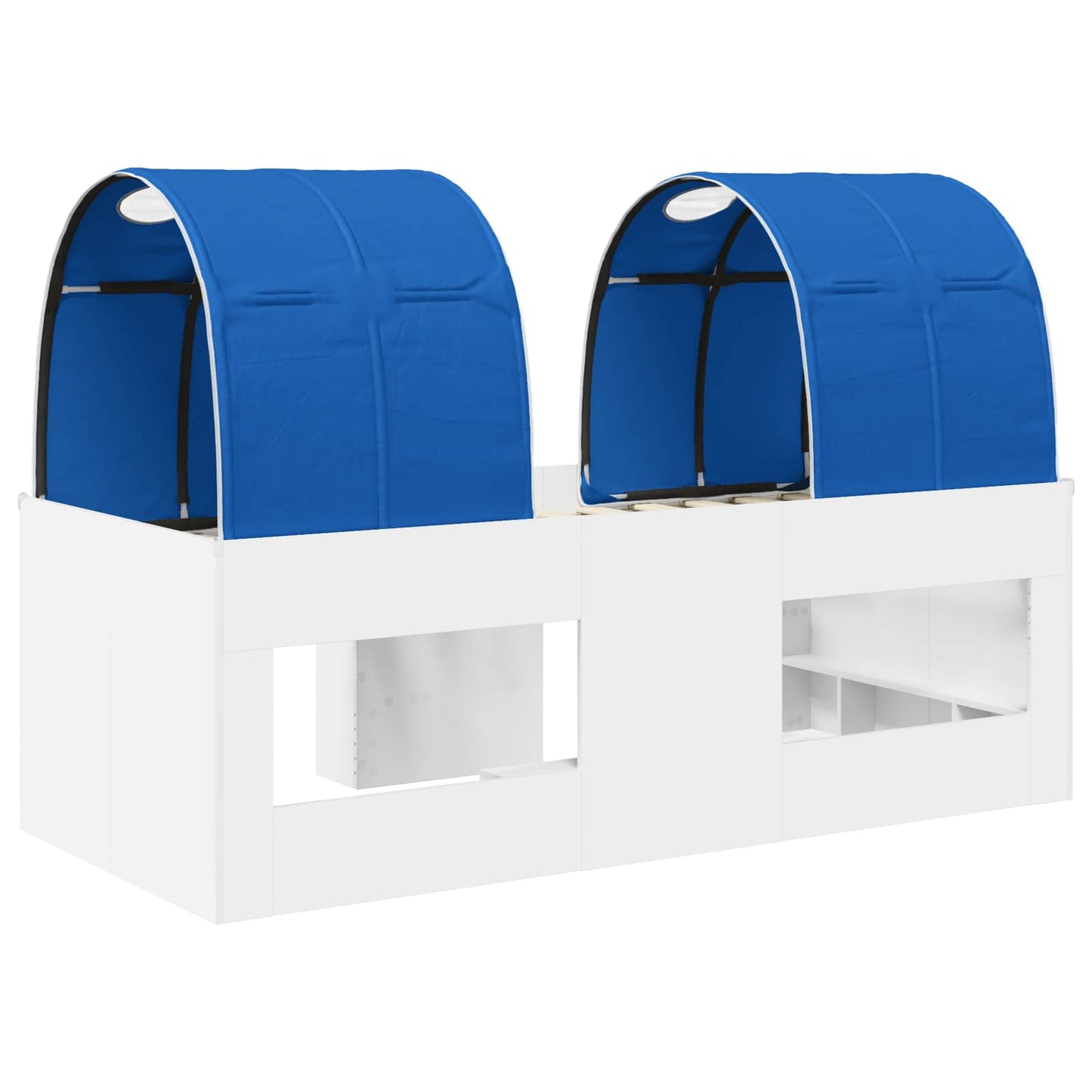 Seng med tunnel 4 pcs Hvit og blå Konstruert tre