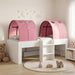 Seng med tunnel 4 pcs Hvit og rosa Konstruert tre