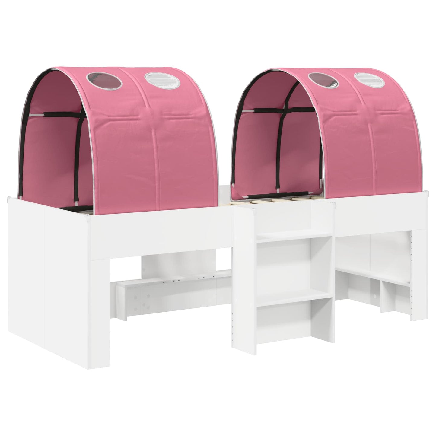 Seng med tunnel 4 pcs Hvit og rosa Konstruert tre