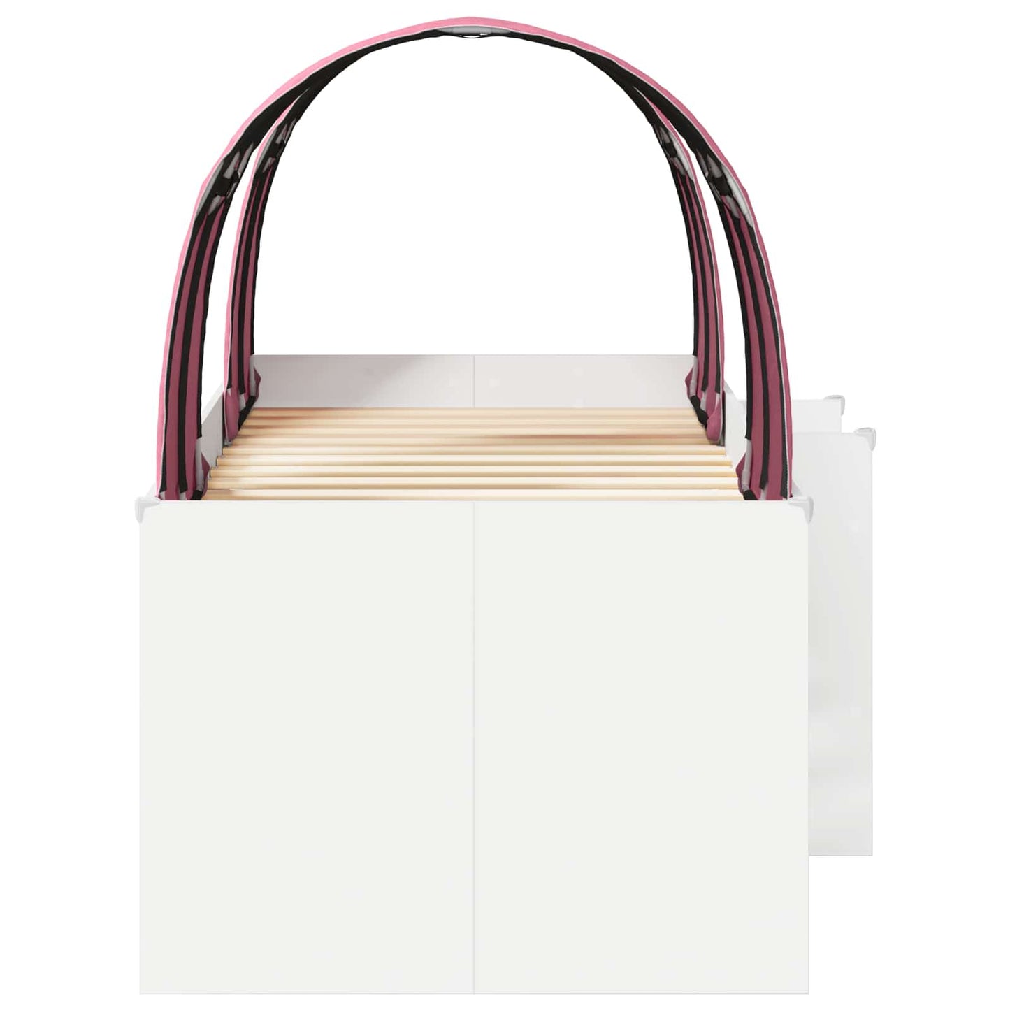 Seng med tunnel 4 pcs Hvit og rosa Konstruert tre