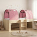 Seng med tunnel 4 pcs Sonoma og Pink Konstruert tre