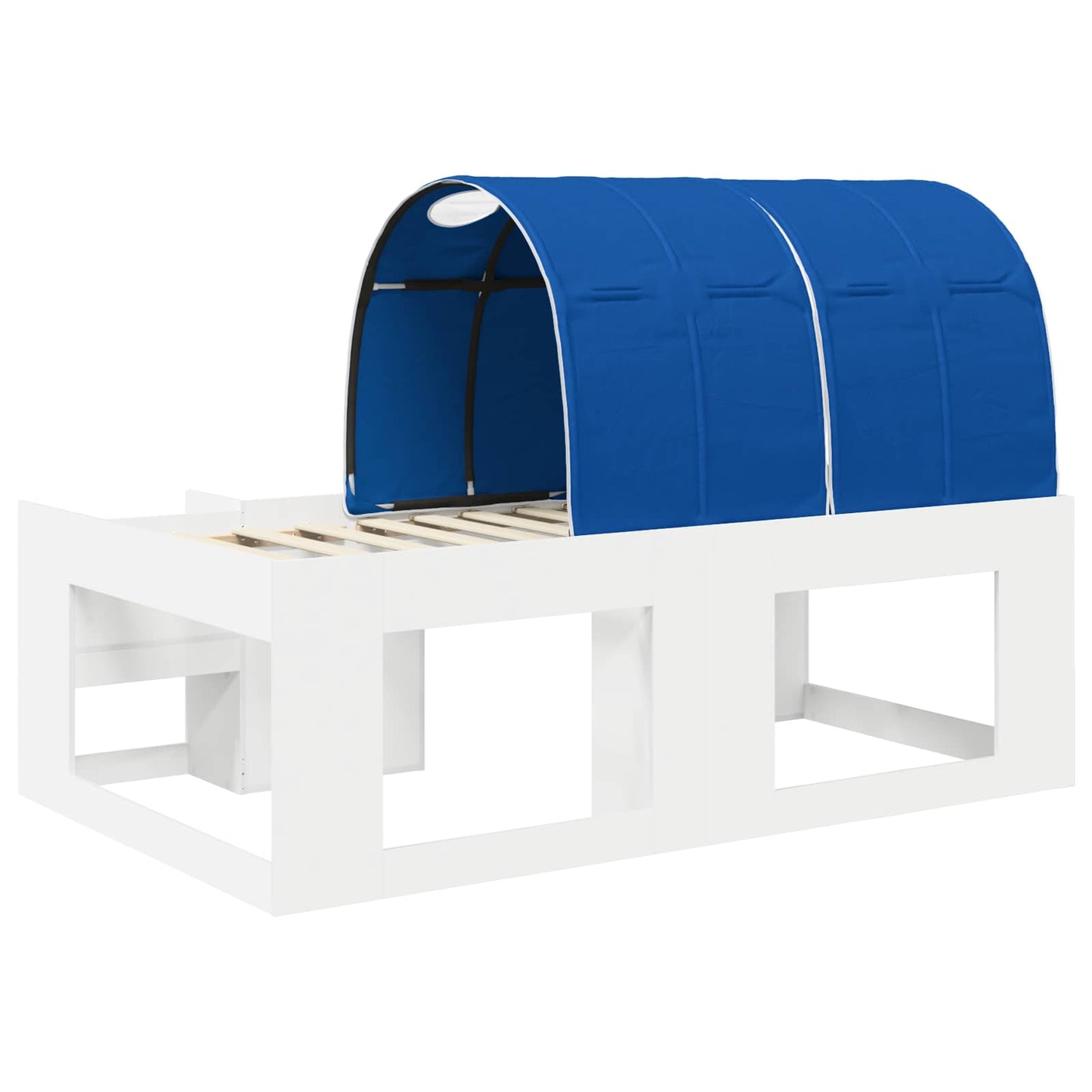 Sengestamme med tunnel 3 pcs Hvit og blå Konstruert tre