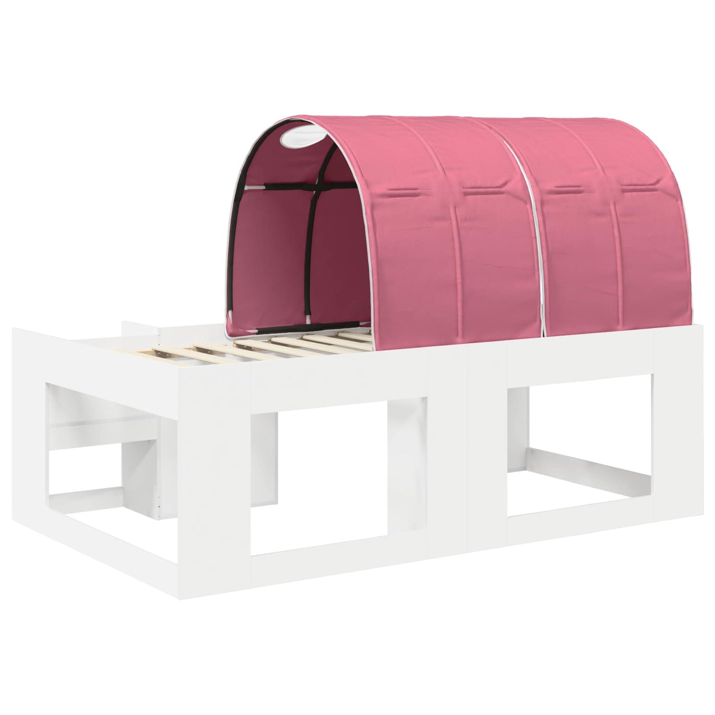 Sengestamme med tunnel 3 pcs Hvit og rosa Konstruert tre