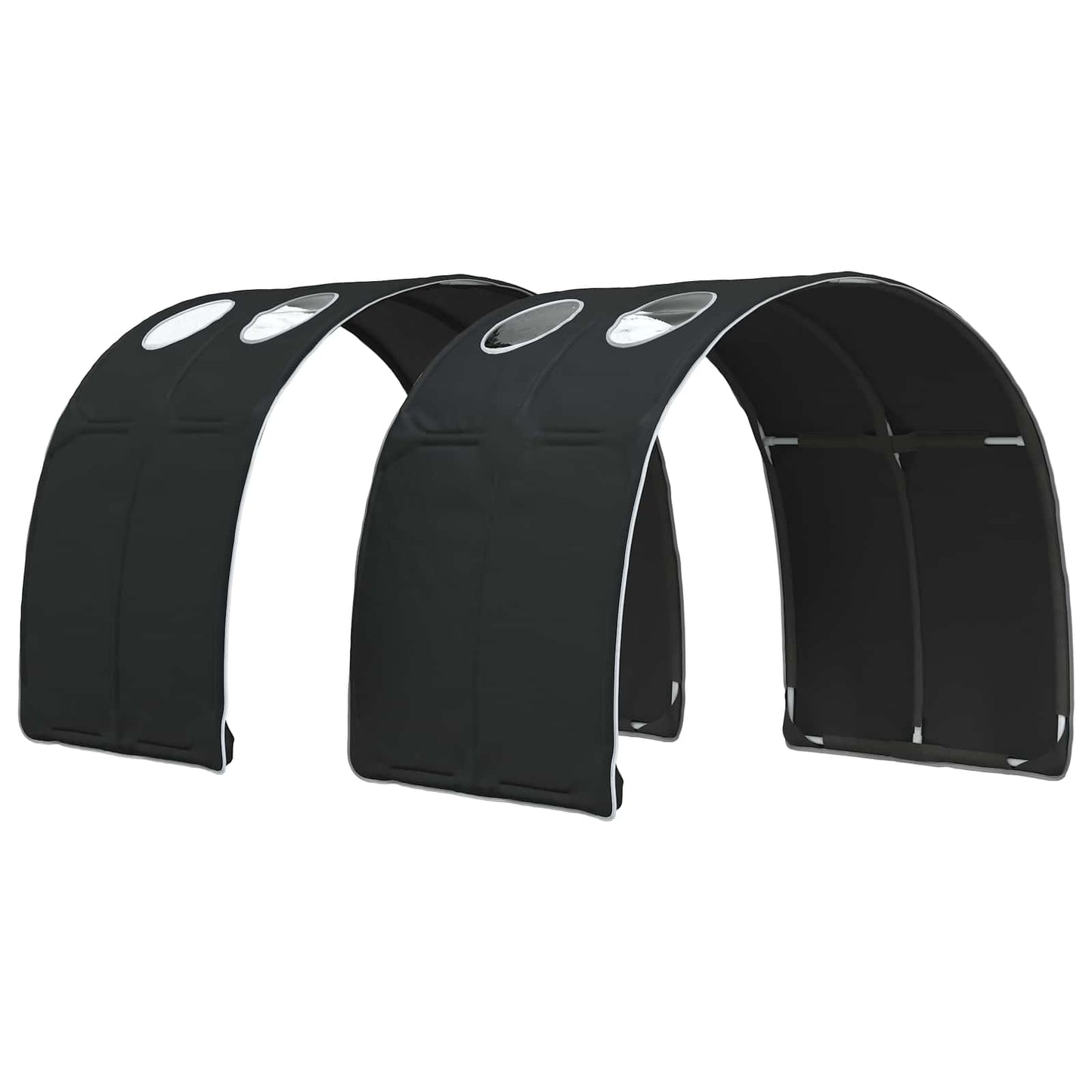 Sengestamme med tunnel 3 pcs Hvit og svart Konstruert tre