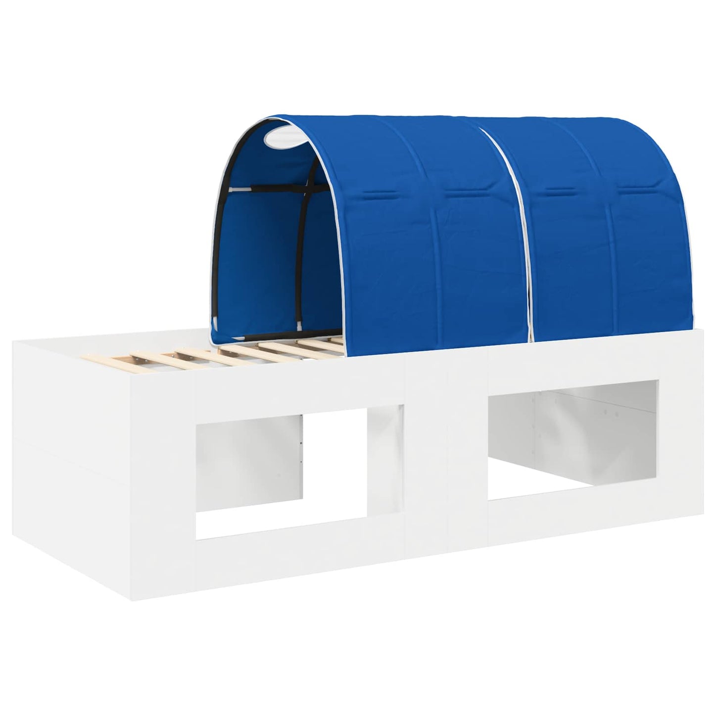 Senge ramme med tunnel 3 pcs Hvit og blå Konstruert tre