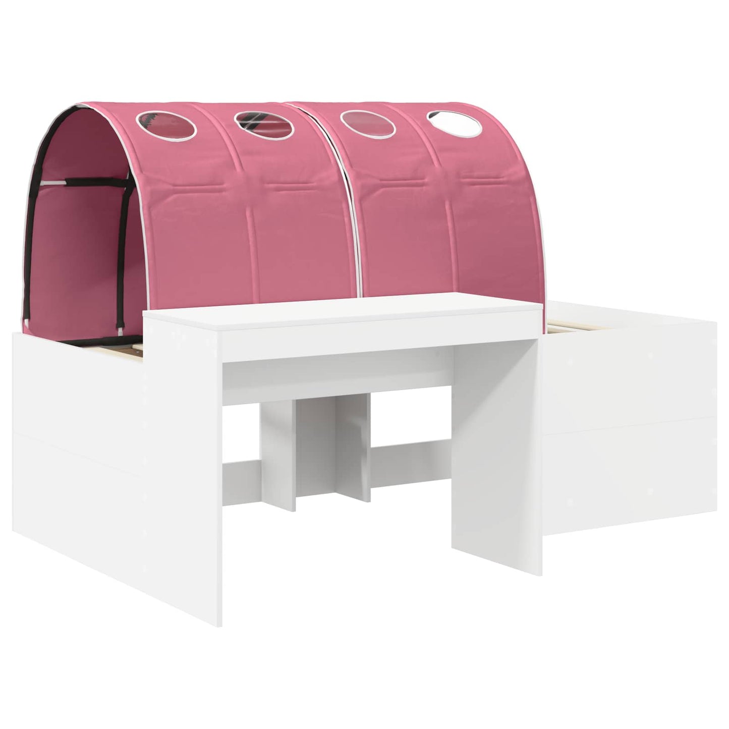 Seng med tunnel 4 pcs Hvit og rosa Konstruert tre