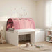 Seng med Tunnel 4 pcs Artisian Eik og Rosa Konstruert tre