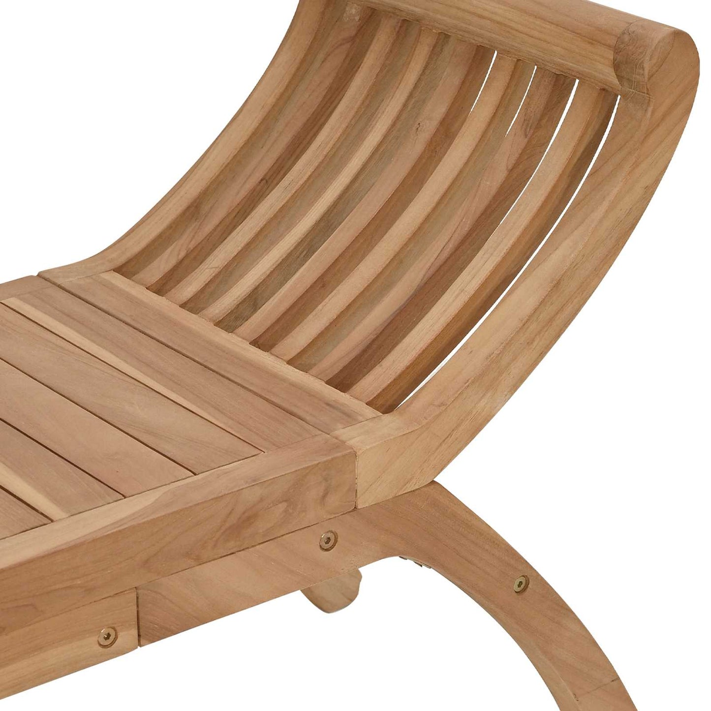 Hagebenk 2 -Seater 126 cm Massivt Teaktre Naturlig