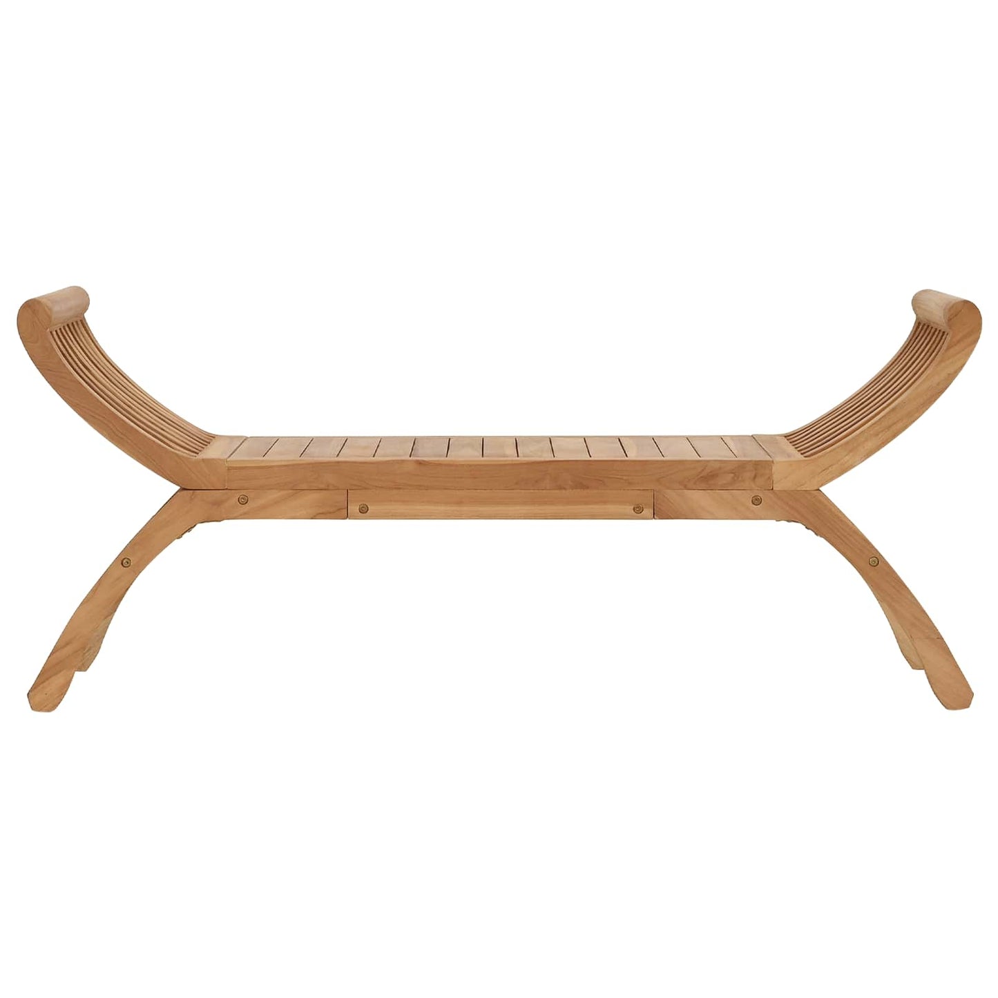 Hagebenk 2 -Seater 126 cm Massivt Teaktre Naturlig