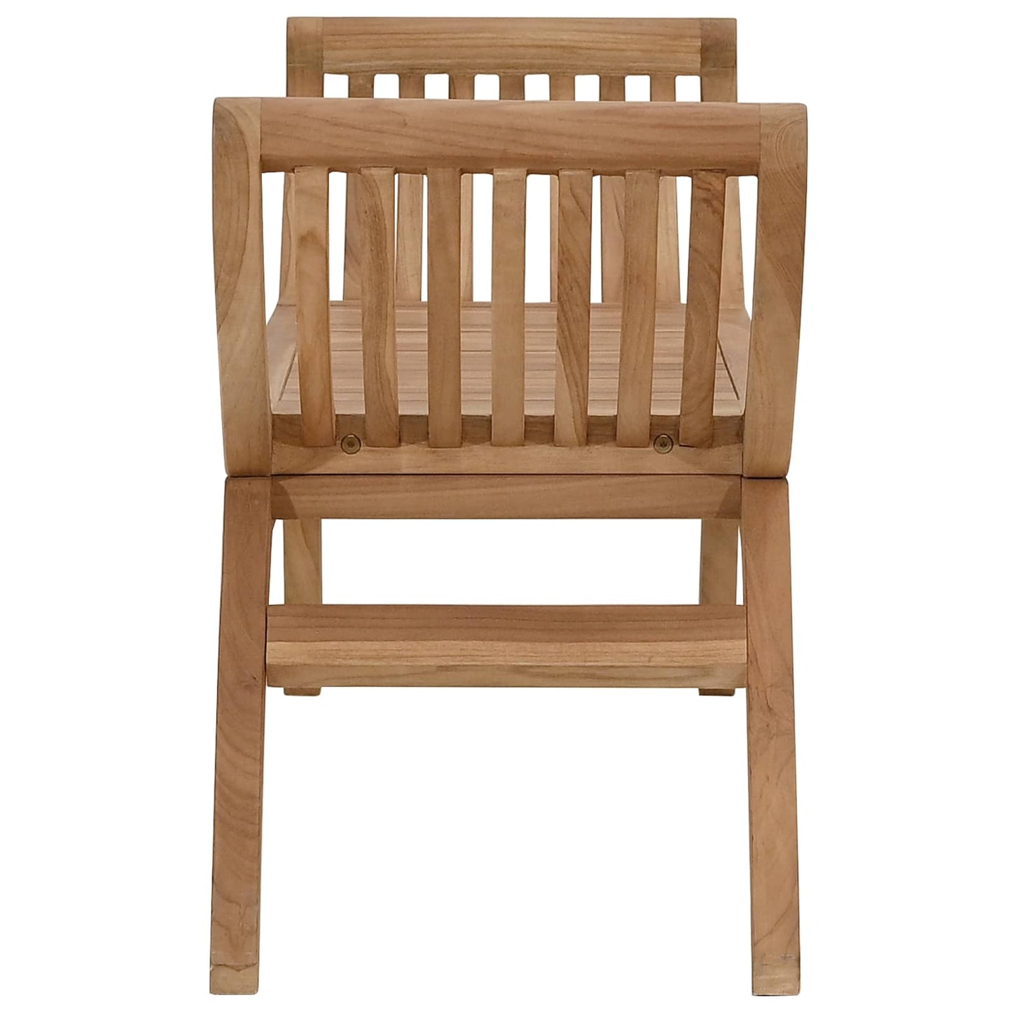 Hagebenk 2 -Seater 126 cm Massivt Teaktre Naturlig